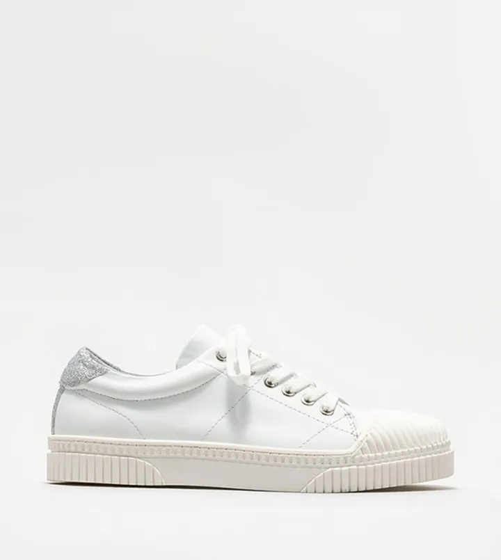 Lace Up Leather Sneakers