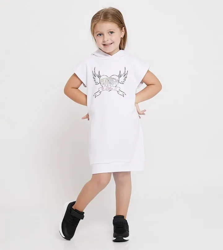 Embellished Hooded Sweatdress