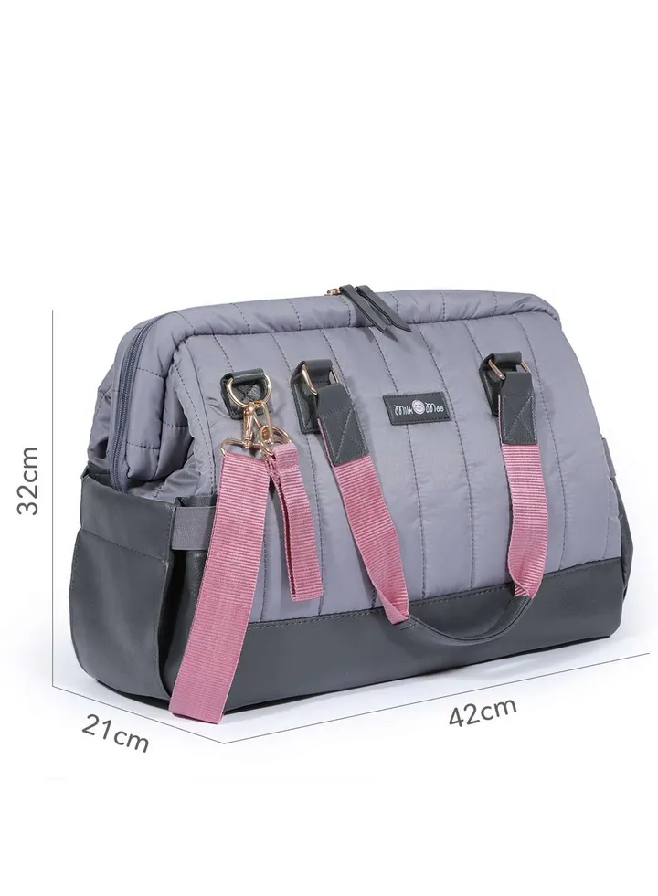Milk&Moo Diaper Bag, Dark Gray