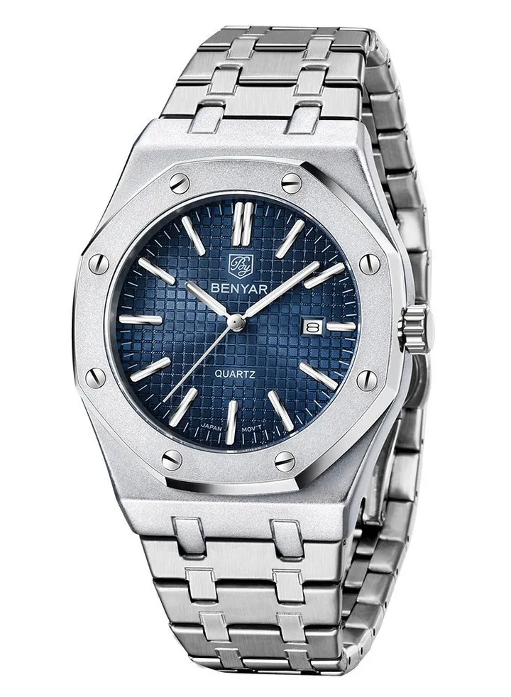 Watches for Men Luxury Men's Watches Stainless Steel Quartz Water Resistant Watches