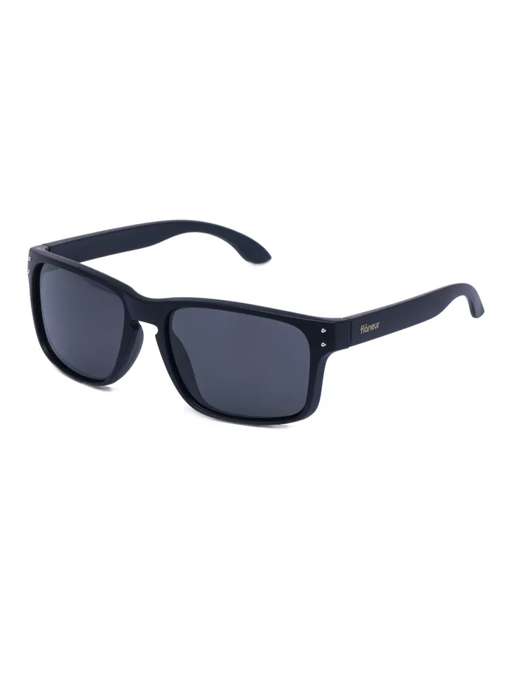 Stylish Polarized D-frame Sunglasses For Women and Men Black