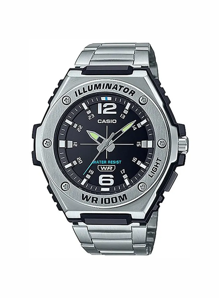 Men's Illuminator Stainless Steel Analog Quartz Wrist Watch MWA-100HD-1AVDF - 51 mm - Black