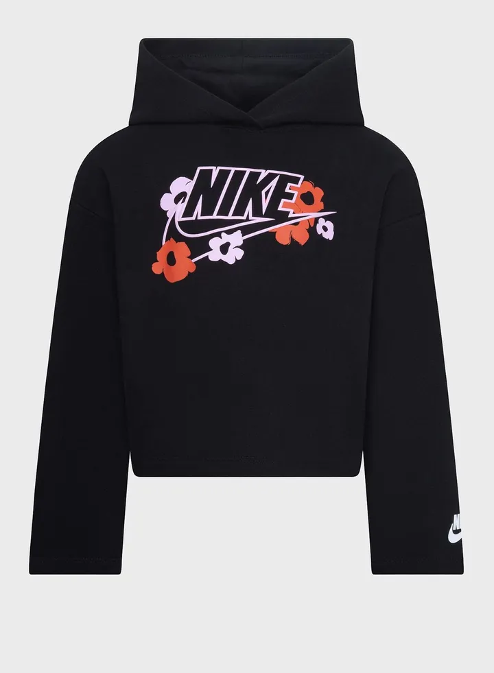 Kids Floral French Terry Hoodie