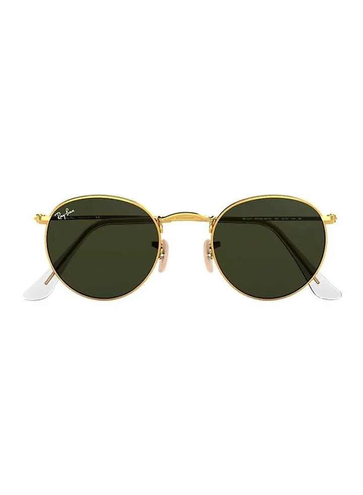 Men's Polarized Round Metal Sunglasses RB3447 112/51 - Lens Size: 50mm - Gold