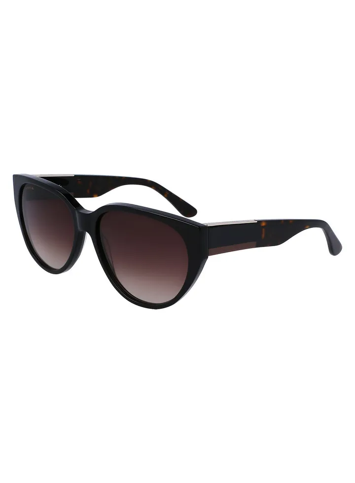 Full Rim Acetate Oval Lacoste Suns L985S 5916 (001) Black