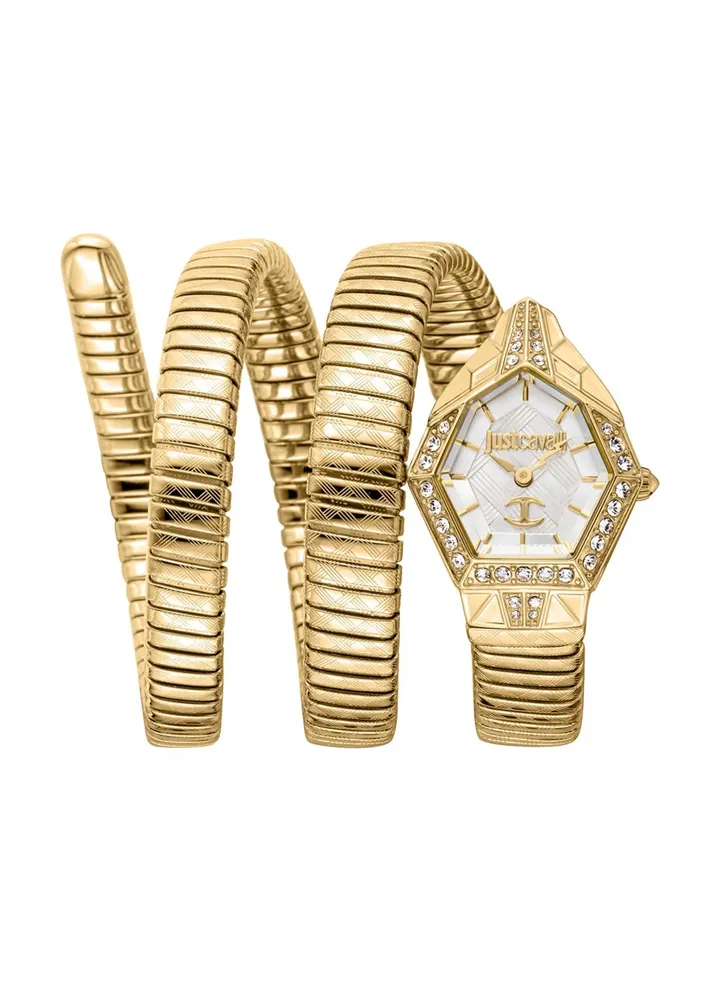 Women Mesmerizing Analog Quartz Gold Stainless Steel Band Watch JC1L304M0025
