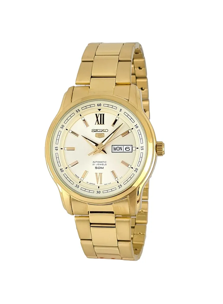 Men's 5 Automatic Water Resistant Analog Watch SNKP20J1
