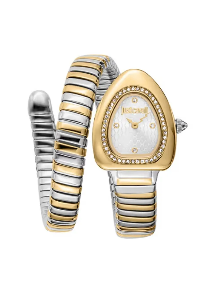 Women Two tone Stainless Steel Straps Analogue Quartz Watch JC1L249M0055