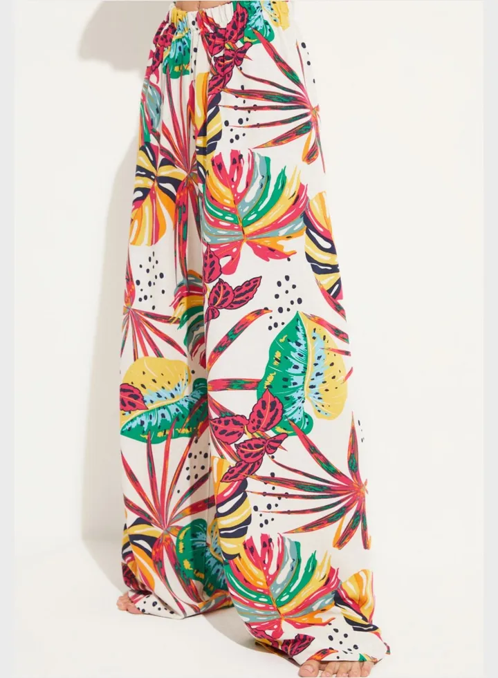 Floral High Waist Pants