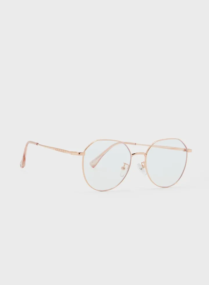 Anti Blue Round Lens Laptop Optic Glasses