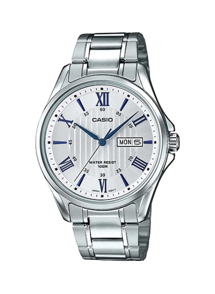Men's Enticer Analog Watch MTP-1384D-7A2VDF - 38 mm - Silver