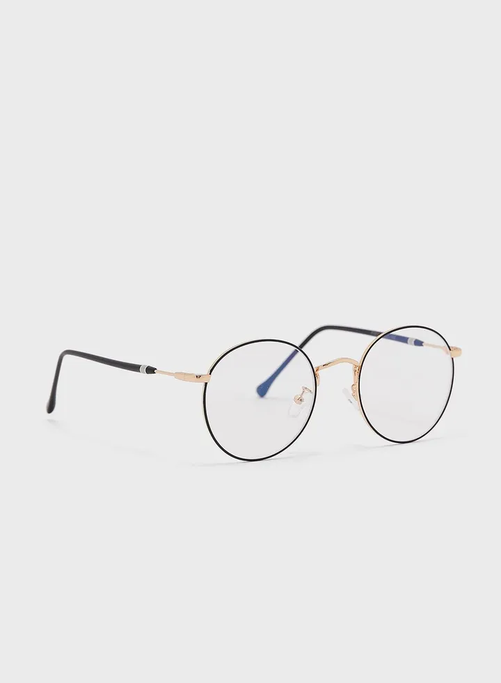 Anti Blue Lens Laptop Optic Round Glasses