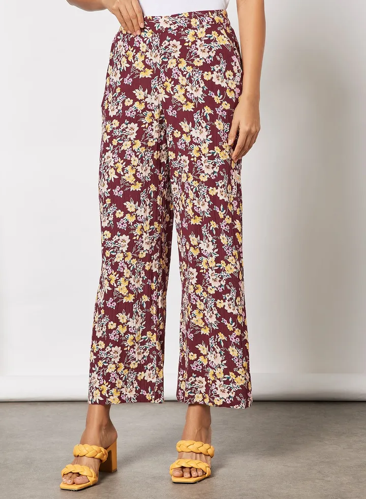 Floral Flared Pants