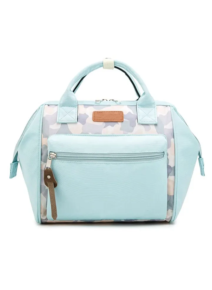 Multifunctional Diaper Bag Outdoor Travel Tote Baby Bag Handbag for Mom Water-resistant Large Capacity with Carry Handle Insulated Pocket