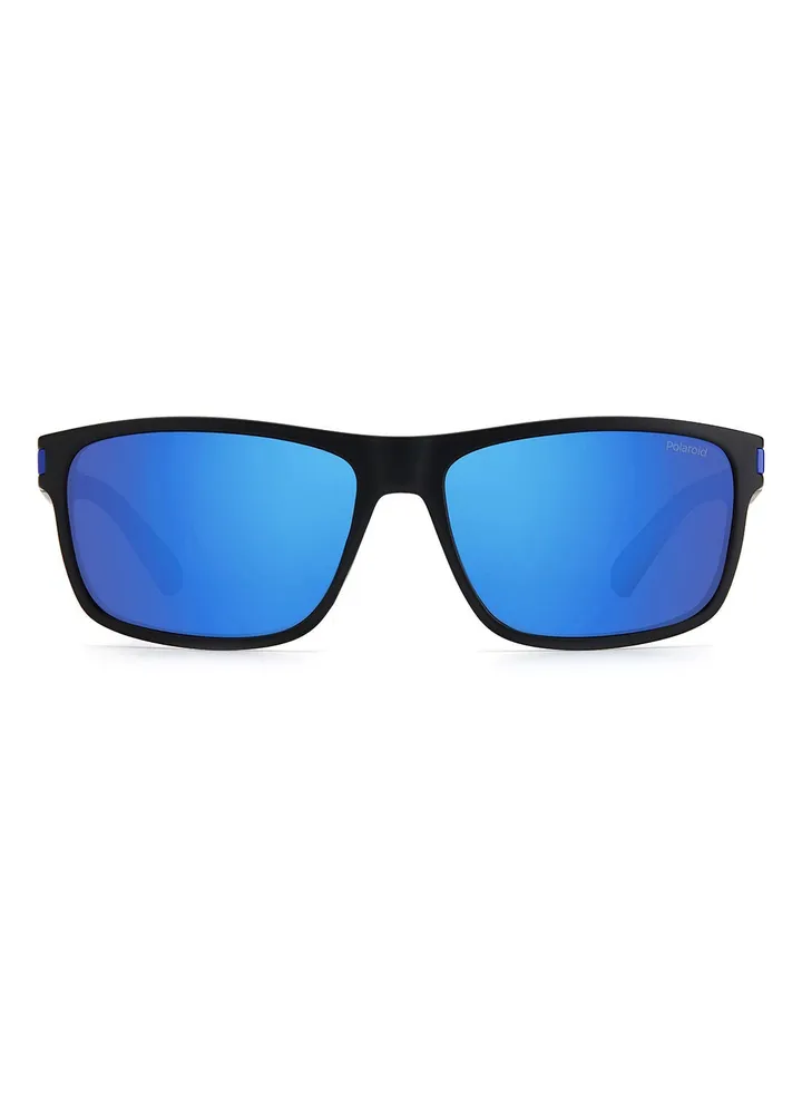 Rectangular / Square Sunglasses PLD 2121/S MTBLKBLUE 58