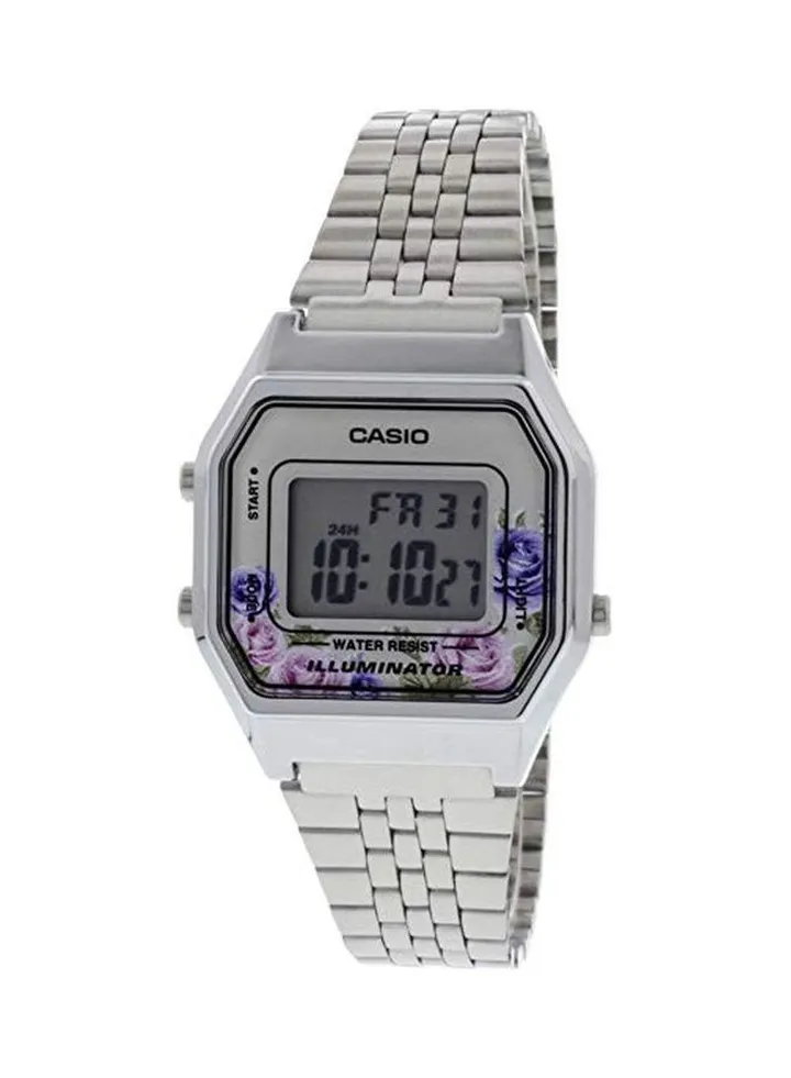 Women's Stainless Steel Digital Watch LA680WA-4CDF - 29 mm - Silver