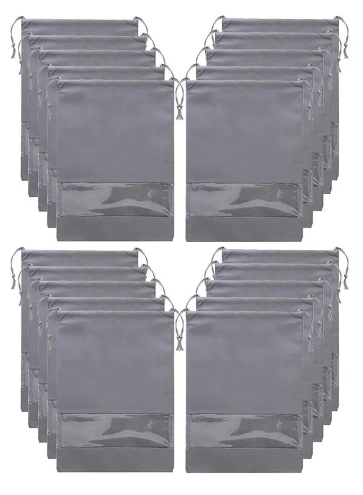 20-piece Portable Non Woven Dustproof Travel Shoe Bag Storage Bag
