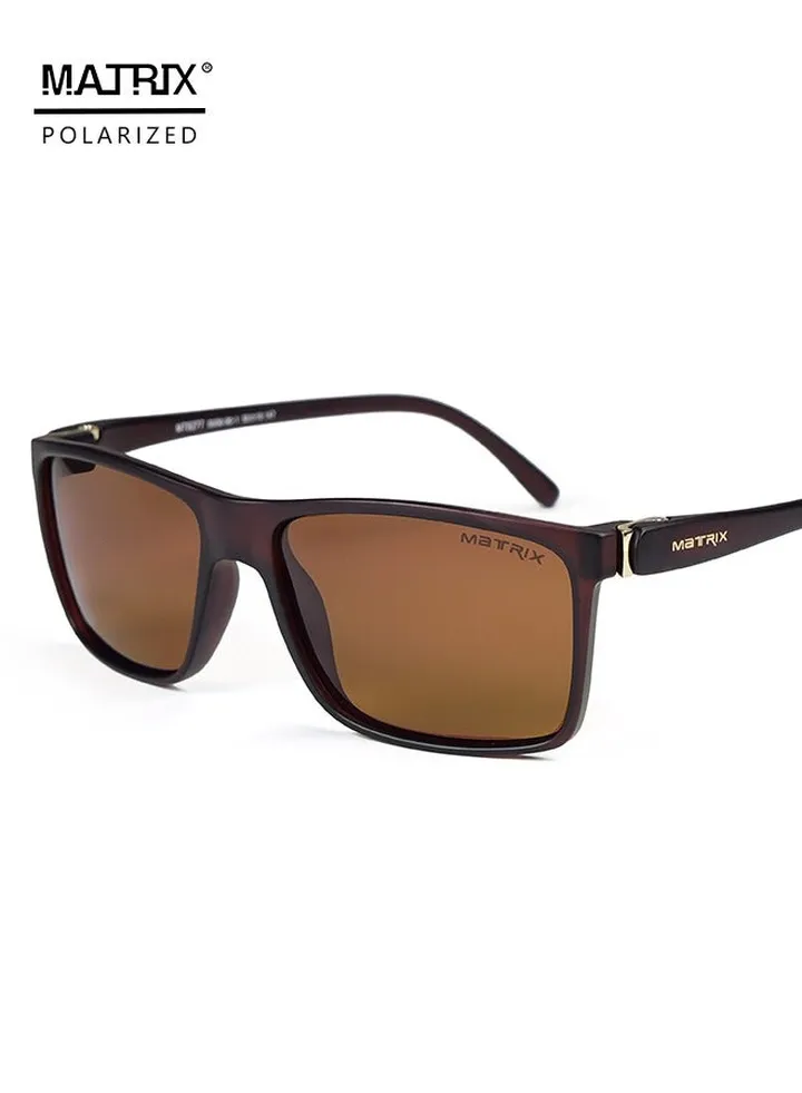MATRIX high-end sunglasses men's polarized anti-UV square driving and fishing sunglasses