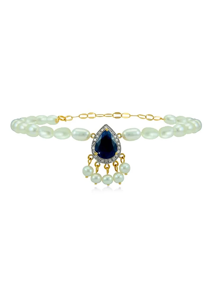 18K Gold Royal Indian Sapphire Bracelet