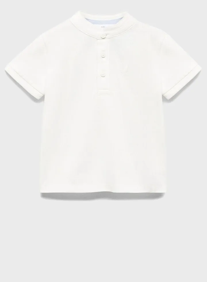 Kids Mao Collar Polo