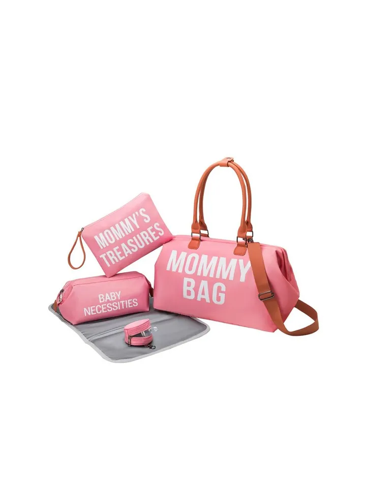 Diaper bag five-piece set baby mother bag fashion portable mother and baby tote bag multi-functional travel bag
