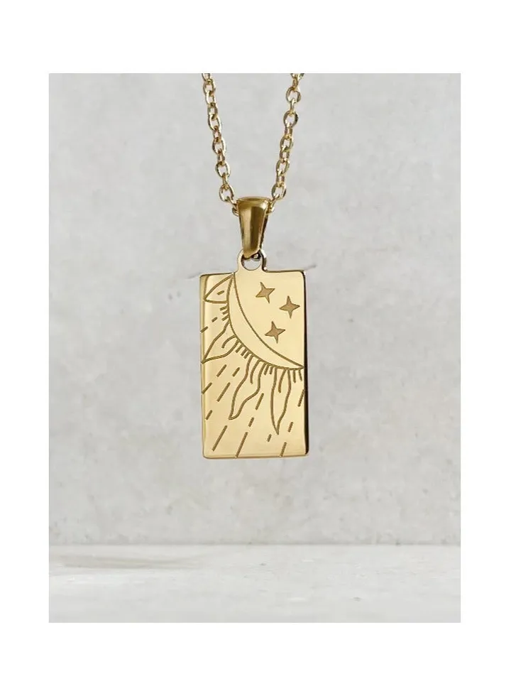 Sun Goddess Gold Plated Necklace