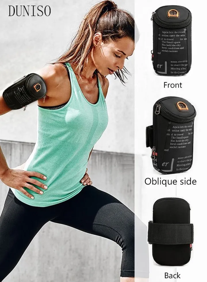 Sport Arm Bag Bag Running Bag Multifunctional Phone Bag With Charging Port Durable Waterproof Riding Bag Cellphone Armbands Wrist Bag For Running Hiking Outdoor Sports