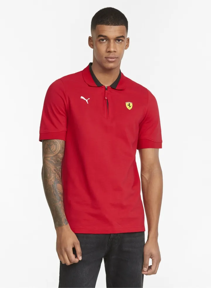 Scuderia Ferrari Mens Race Polo Shirt