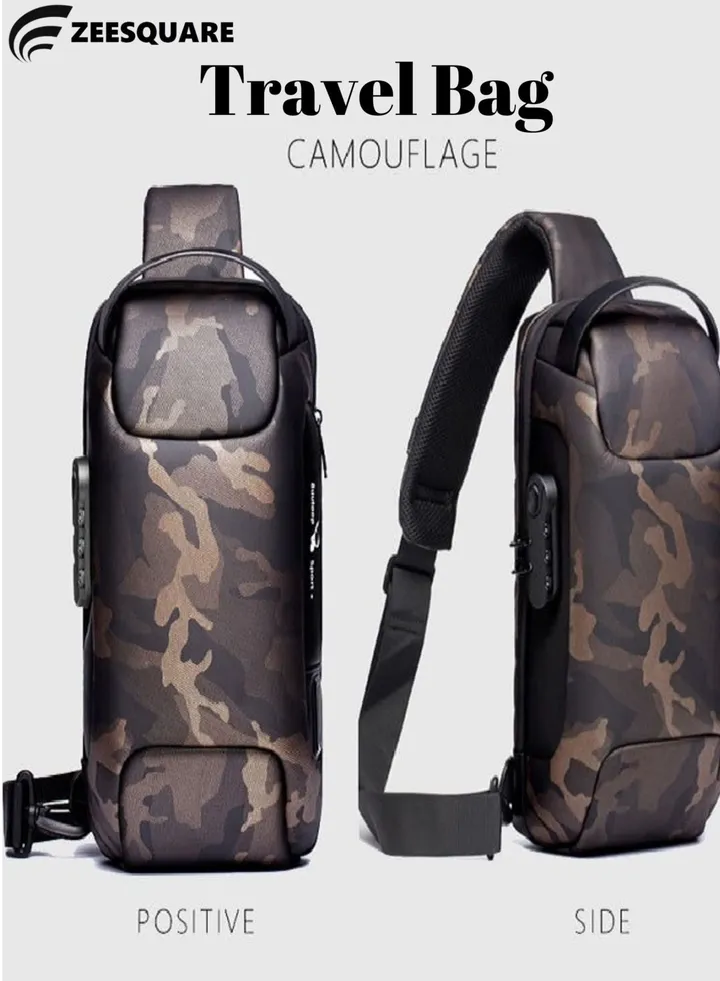 Shoulder Bag USB Charging Sport Anti-theft Backpack Travel Waterproof Bag