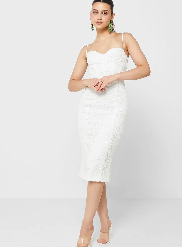 Strappy Lace Detail Dress