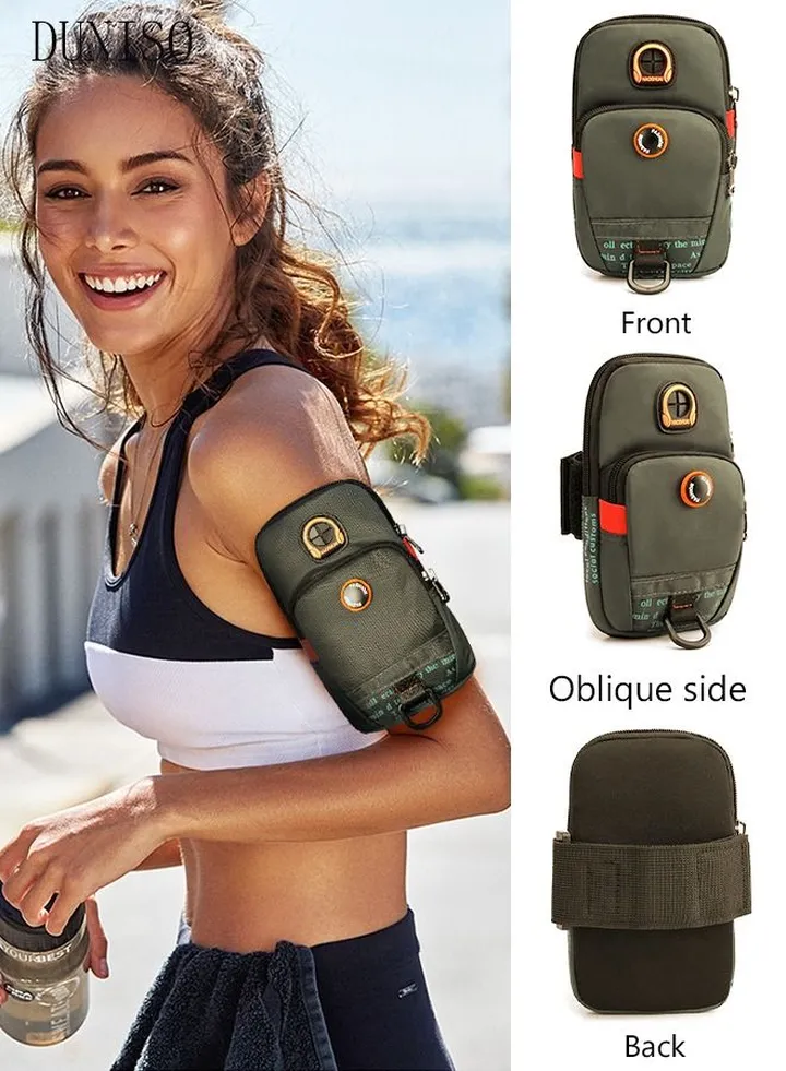 Sport Arm Bag Bag Running Bag Multifunctional Phone Bag With Charging Port Durable Waterproof Riding Bag Cellphone Armbands Wrist Bag For Running Hiking Outdoor Sports