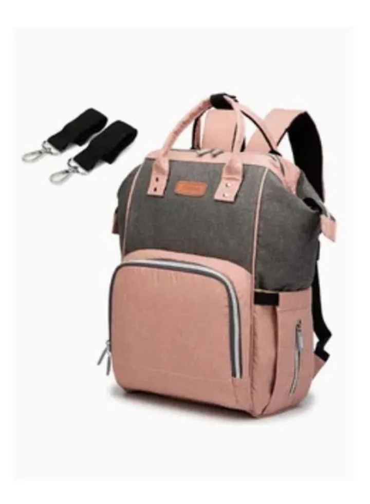 Multifunctional Large Capacity Diaper Bag For Travel(pink)