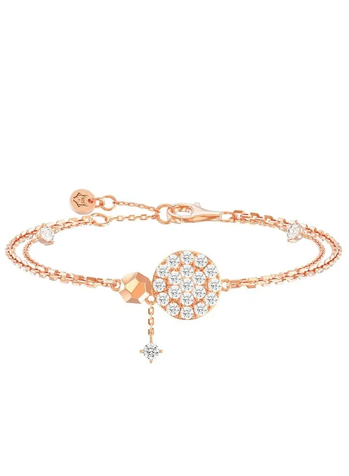 Women's Bracelet With 925 Sterling Silver and CZ Diamonds,Gift For Women Wife Girlfriend Dark Sky Park Collection 