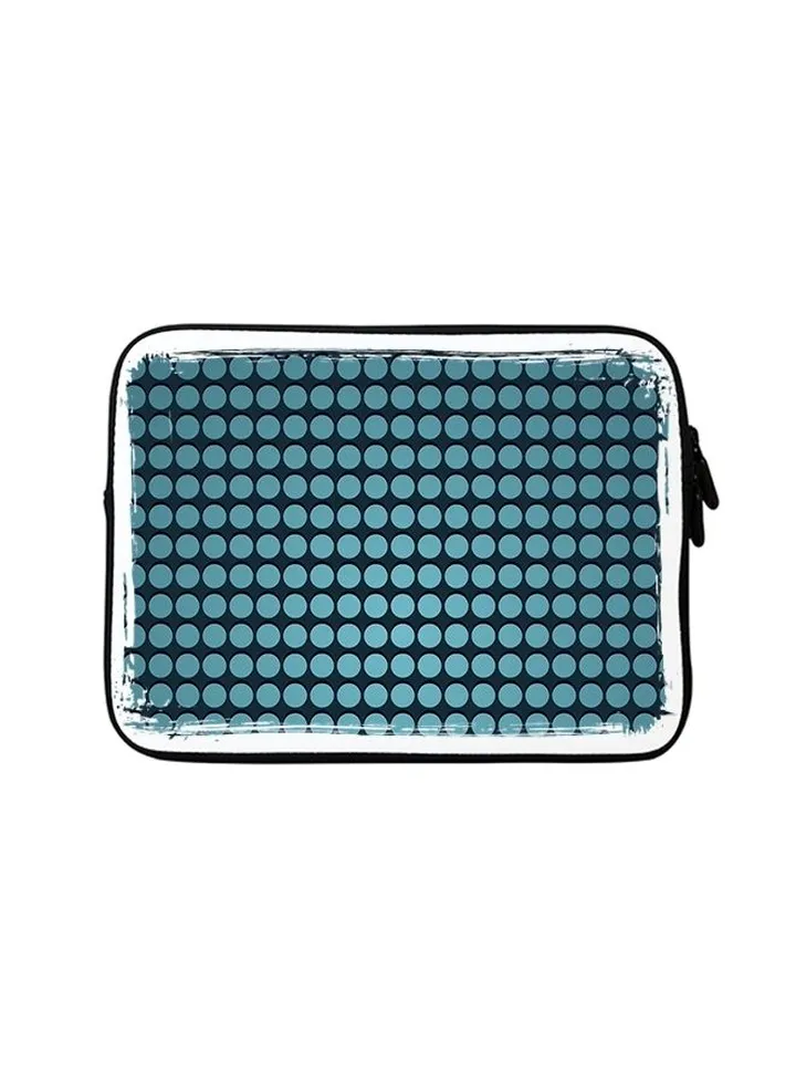 Premium Designer Sleeve With Strap For 15 Inch Laptops Blue Dots