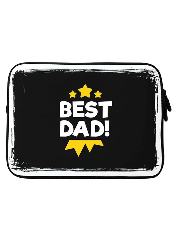 Best Dad Medal Printed Sleeve For Apple MacBook 15 inch Black/Yellow/White