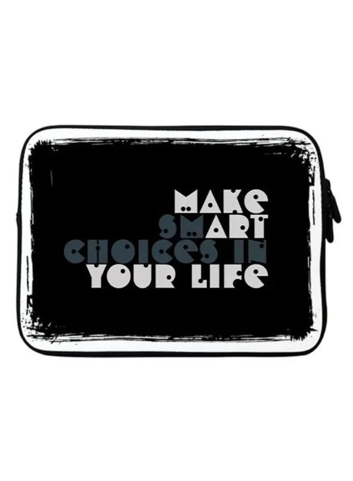Make Art Your Life Sleeve For Apple MacBook 15-Inch Black/White