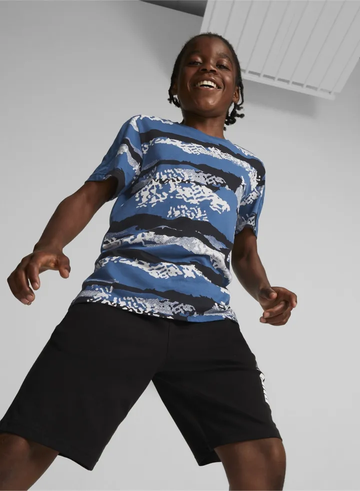 Alpha Printed Boys Crew Neck Short Sleeves T-shirt