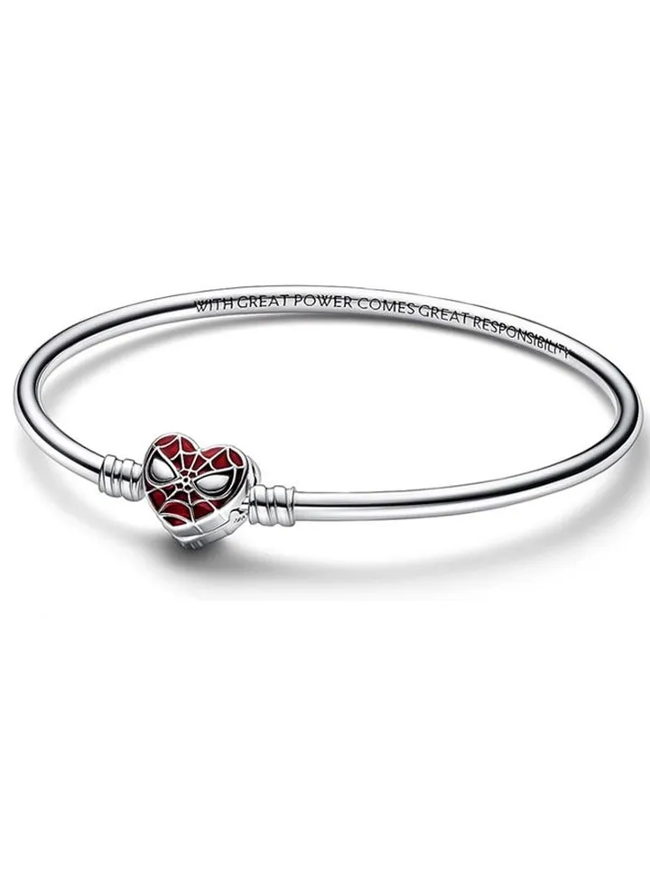 Pandora Moments Marvel Spider-Man mask chain clasp bracelet 592324C01