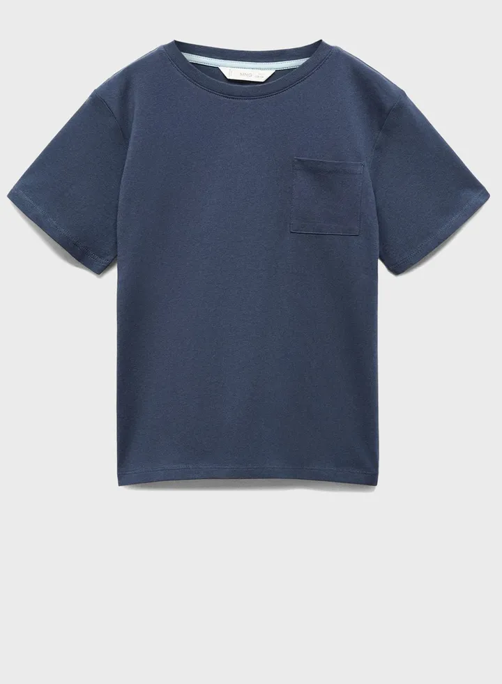 Kids Slogan Crew Neck T-Shirt