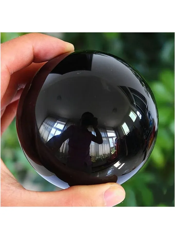 Crystal Ball Asian Rare Black Obsidian Sphere 35/40mm