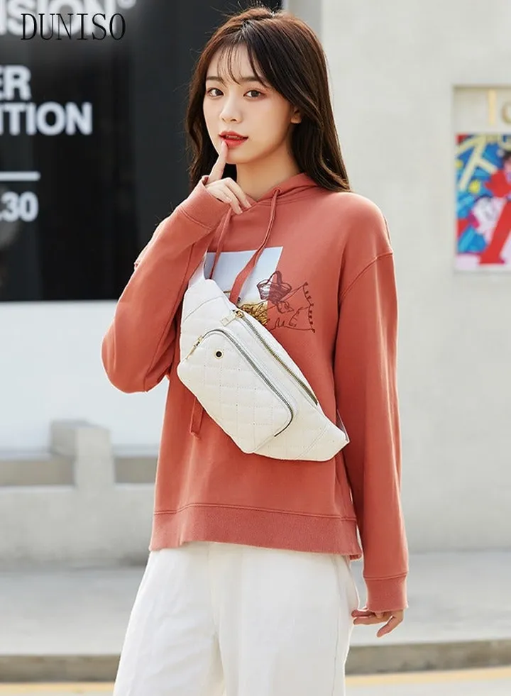 Crossbody Bag Waist Bag for Men and Women Waterproof Multipurpose Chest Shoulder Bag with Buckle Everyday Carry Bag Sling Bag for Travel Work Sports White Pack