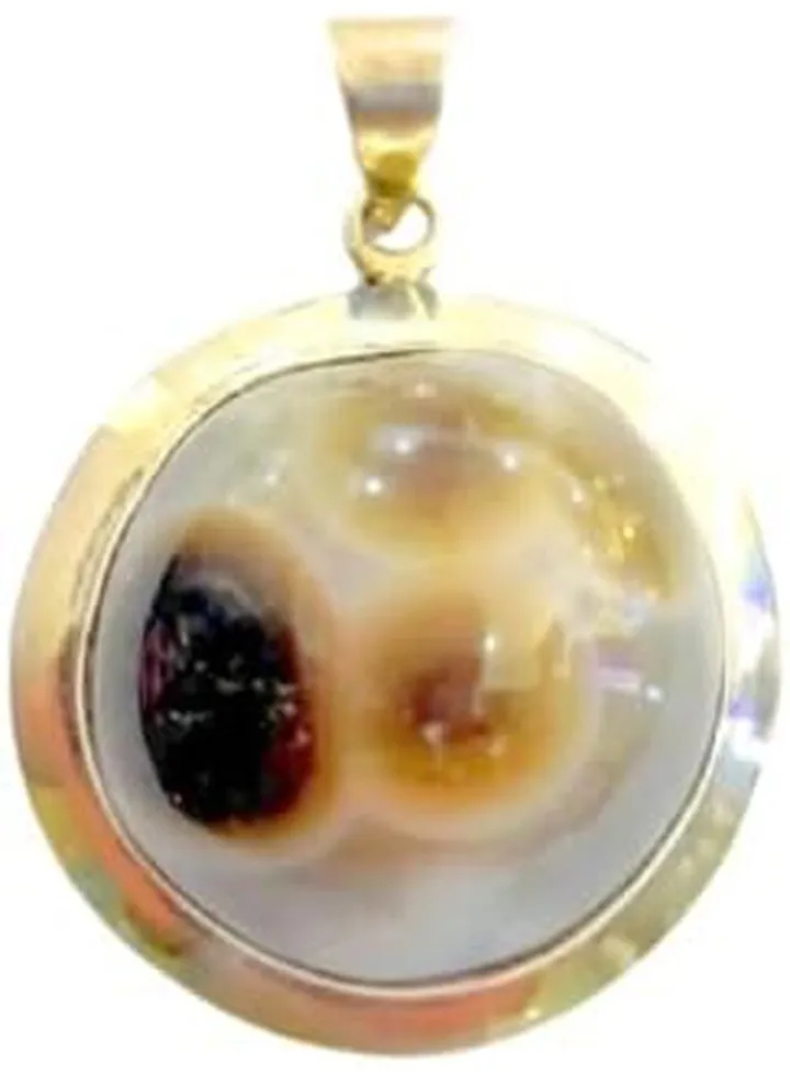 Men & Women 925 Silver Natural Agate Pendant