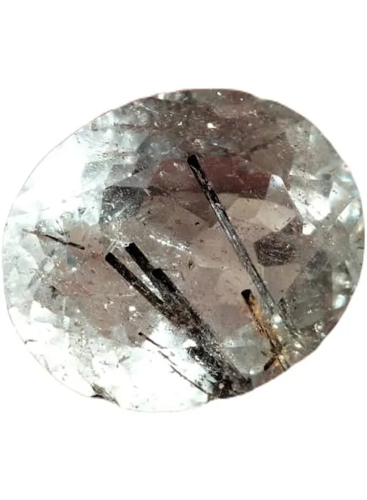 Natural Rutile / Quartz ( Facet Cut ) Loose Gemstone