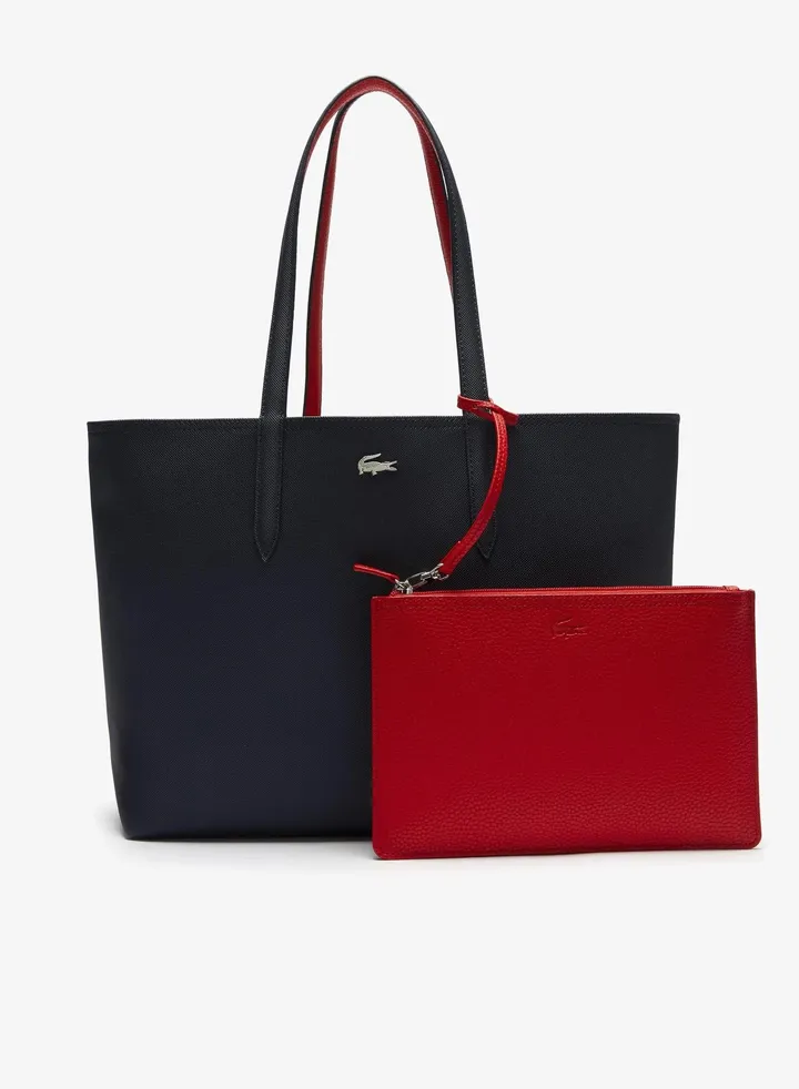 Lacoste Women's Anna Reversible Bicolour Tote Bag, NF2142AA Shopping Bag for Women