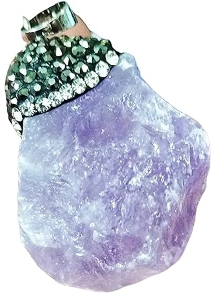 Amethyst Rare Genuine Natural Raw Amethyst Stone Pendant