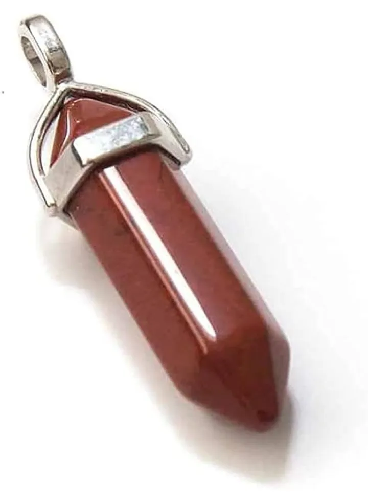 Hexagonal Red quartz Pendant
