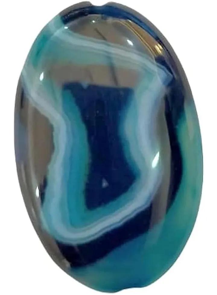 Natural Blue Agate Loose Gemstone