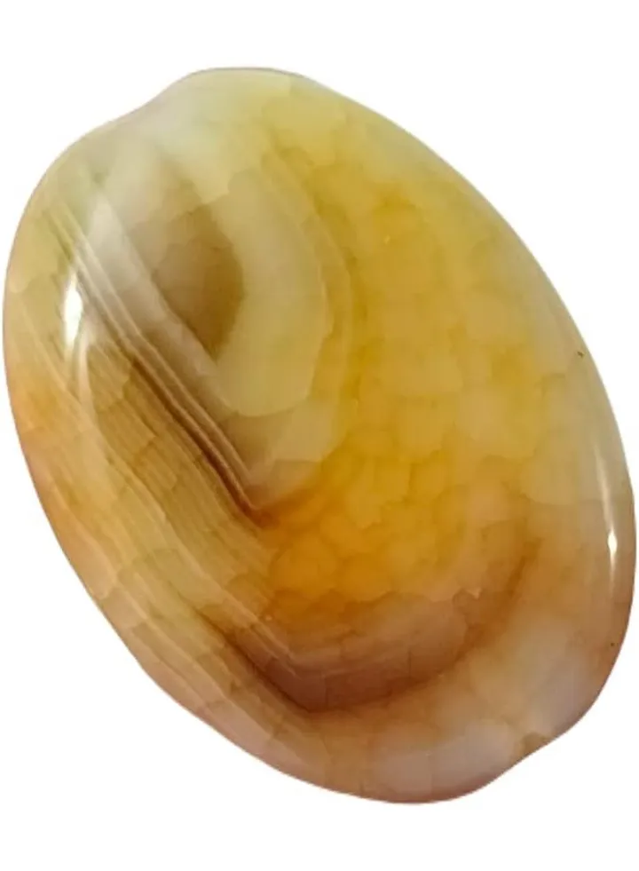 Oval Shape Snake Skin Agate Gemstone