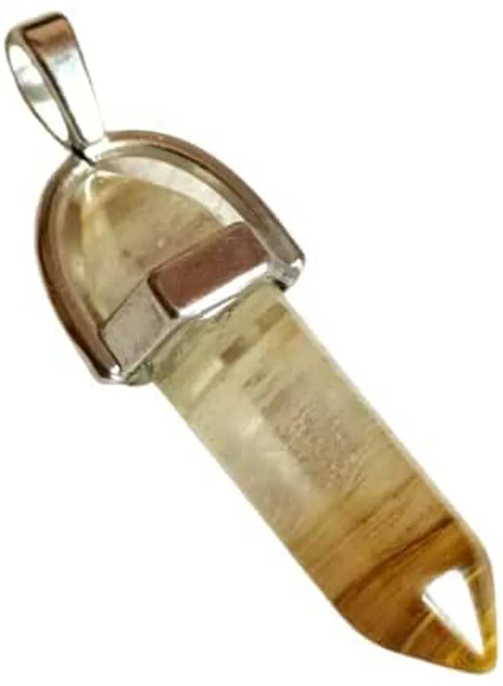 Natural - Cherry Quartz Healing Crystal Chakra Pendant