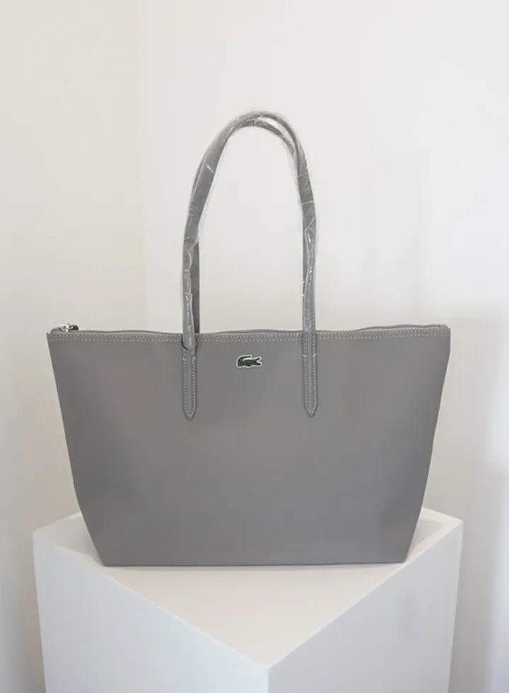 LACOSTE Travel Bag Tote Bag Large capacity commuter tote bag sober and stylish Travel Bag grey 45cm * 28cm * 10cm
